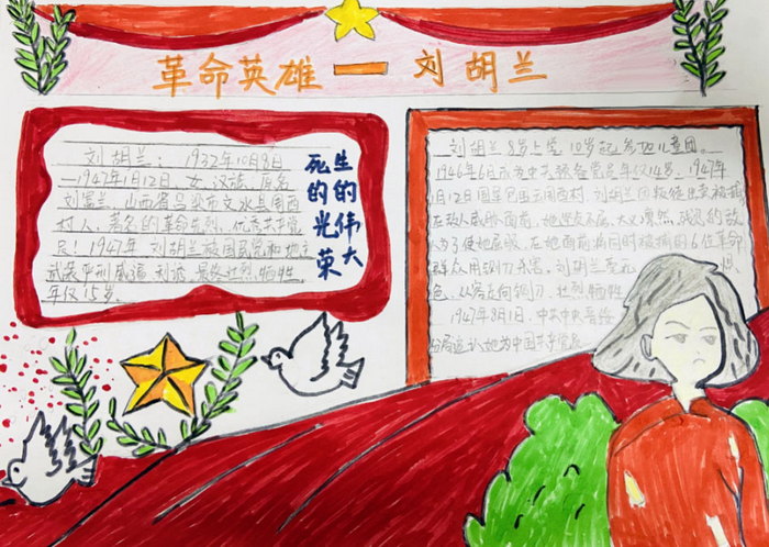 红色经典手抄报
